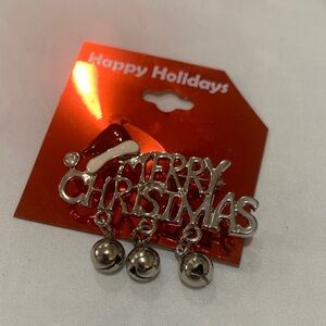 Silver Merry Christmas Ornament